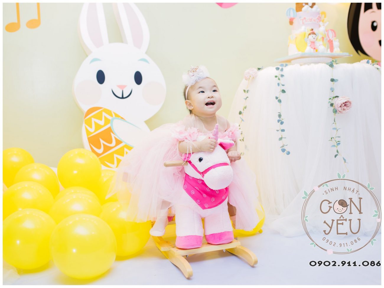 Trang trí sinh nhật cho bé Thiên An