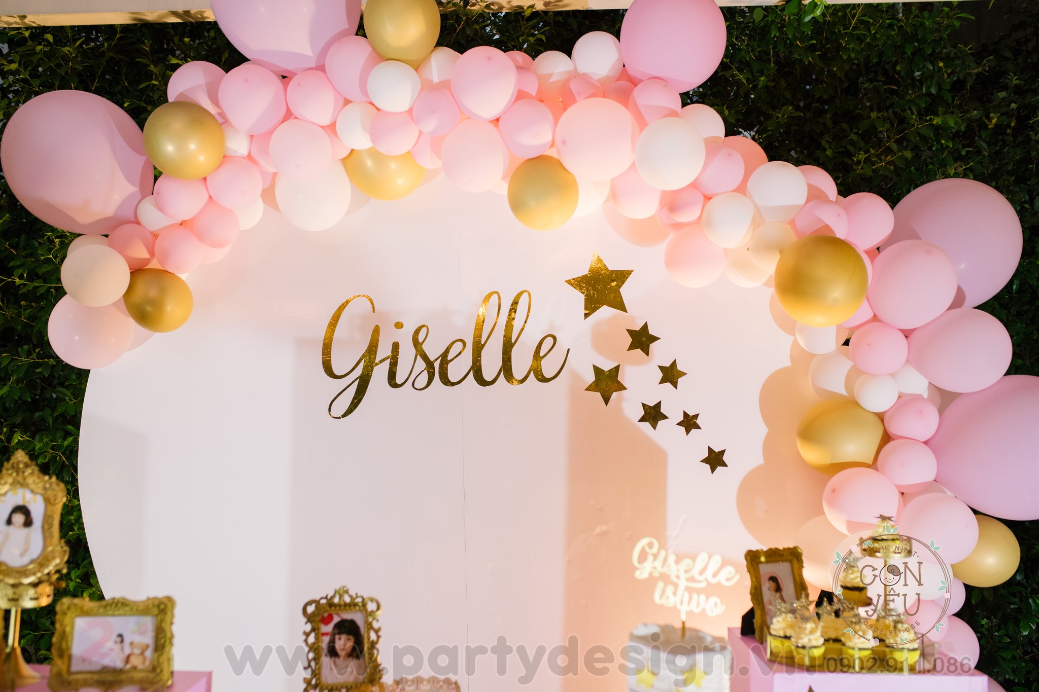 Trang trí sinh nhật phong cách Bong Bóng  Giselle  Party Design