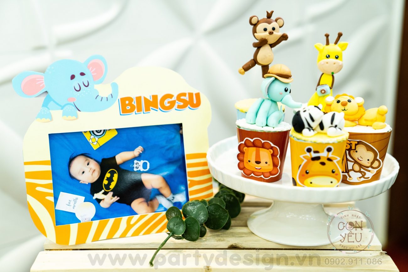Trang trí sinh nhật chủ đề Safari - BingSu