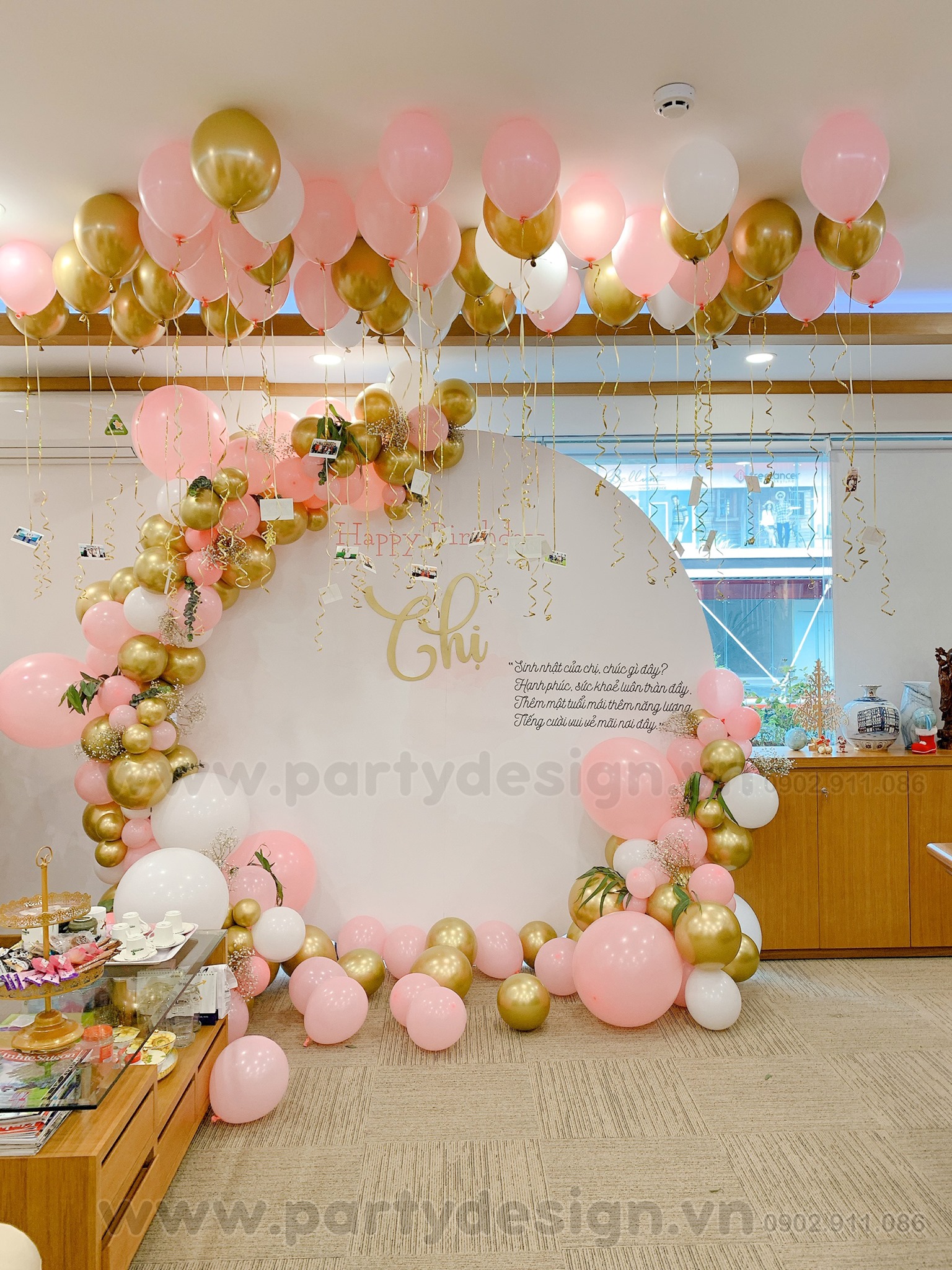 KINH NGHIỆM trang trí tiệc sinh nhật đơn giản cho người lớn