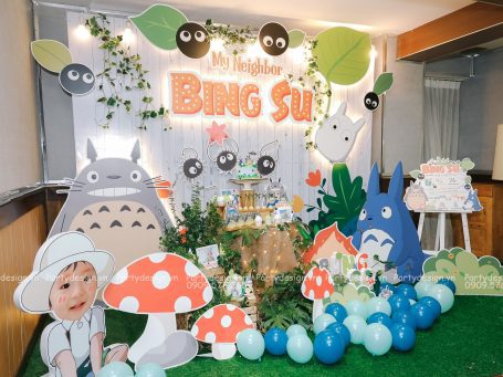 Trang trí sinh nhật thỏ Totoro - Bing Su