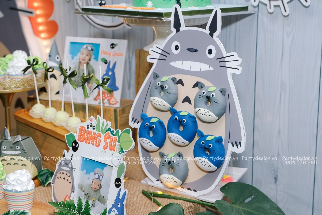 Trang trí sinh nhật thỏ Totoro - Bing Su