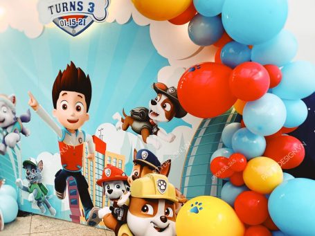 Trang trí sinh nhật bé trai Paw Patrol