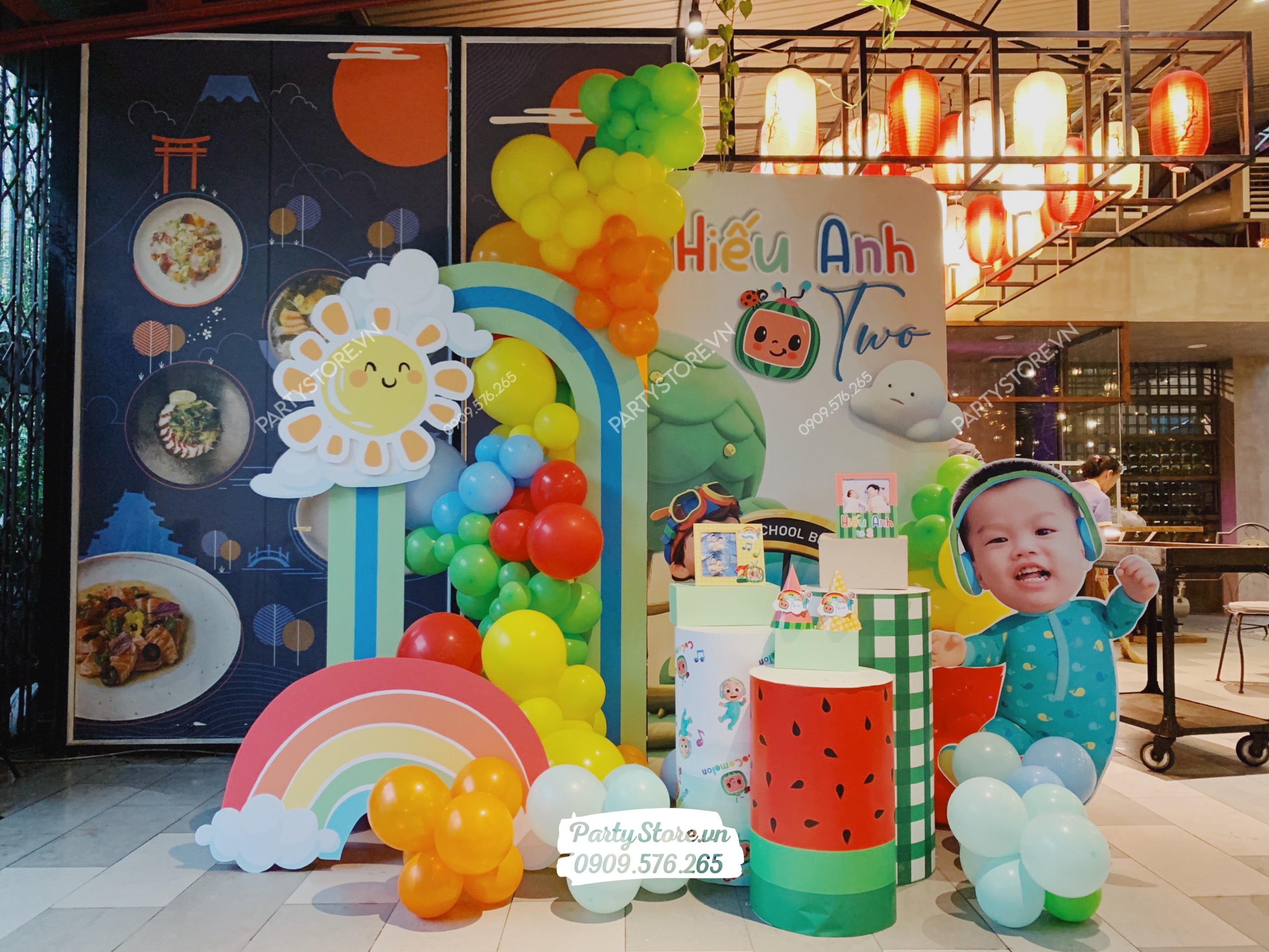 Combo trang trí sinh nhật chủ đề đại dương