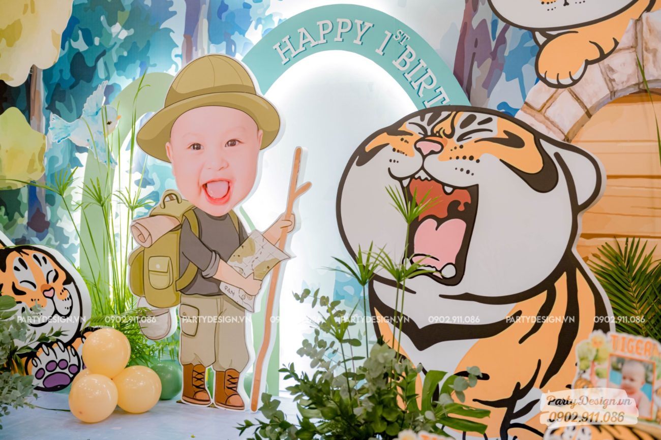 Chibi bé sinh nhật chủ đề Safari, Rừng Xanh