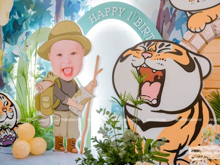 Chibi bé sinh nhật chủ đề Safari, Rừng Xanh