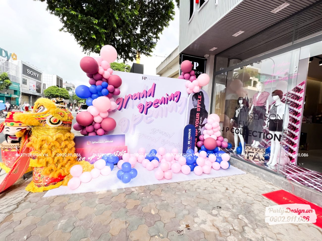 Gói trang trí Grand Opening cửa hàng JP Fashion