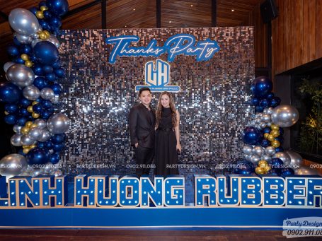 Trang trí tiệc thân mật sang trọng với backdrop sequin (5)