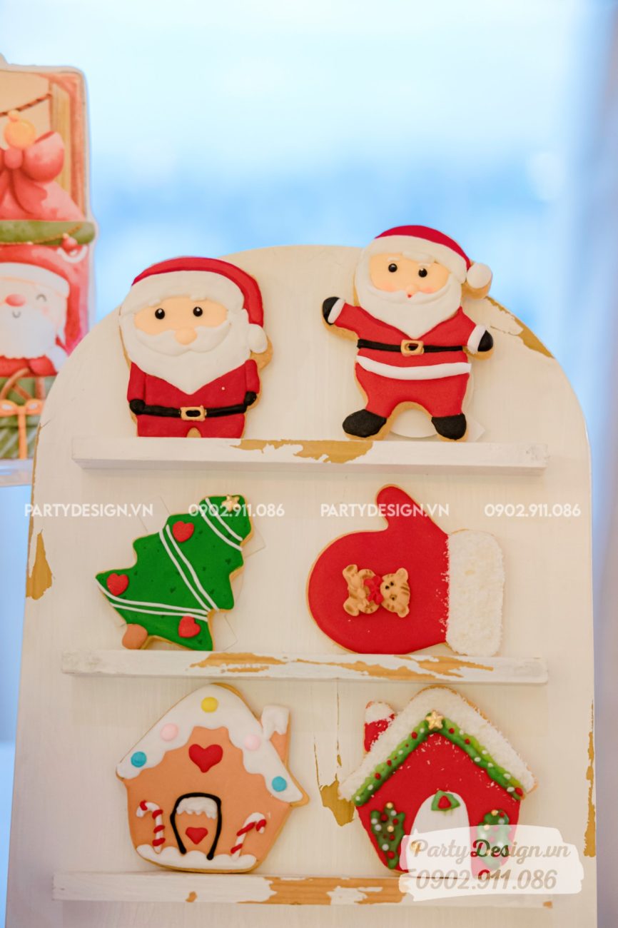 Bánh Cookie chủ đề Giáng Sinh, Xmas mừng thôi nôi bé Gia Khánh (10)