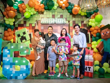 Trang trí sinh nhật chủ đề Minecraft - bé Harmon (5)