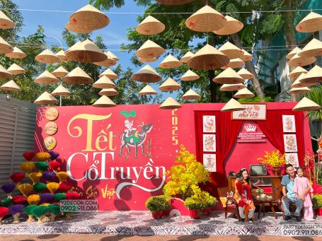 Trang trí backdrop Tết cổ truyền Việt Nam - BVIS (13)